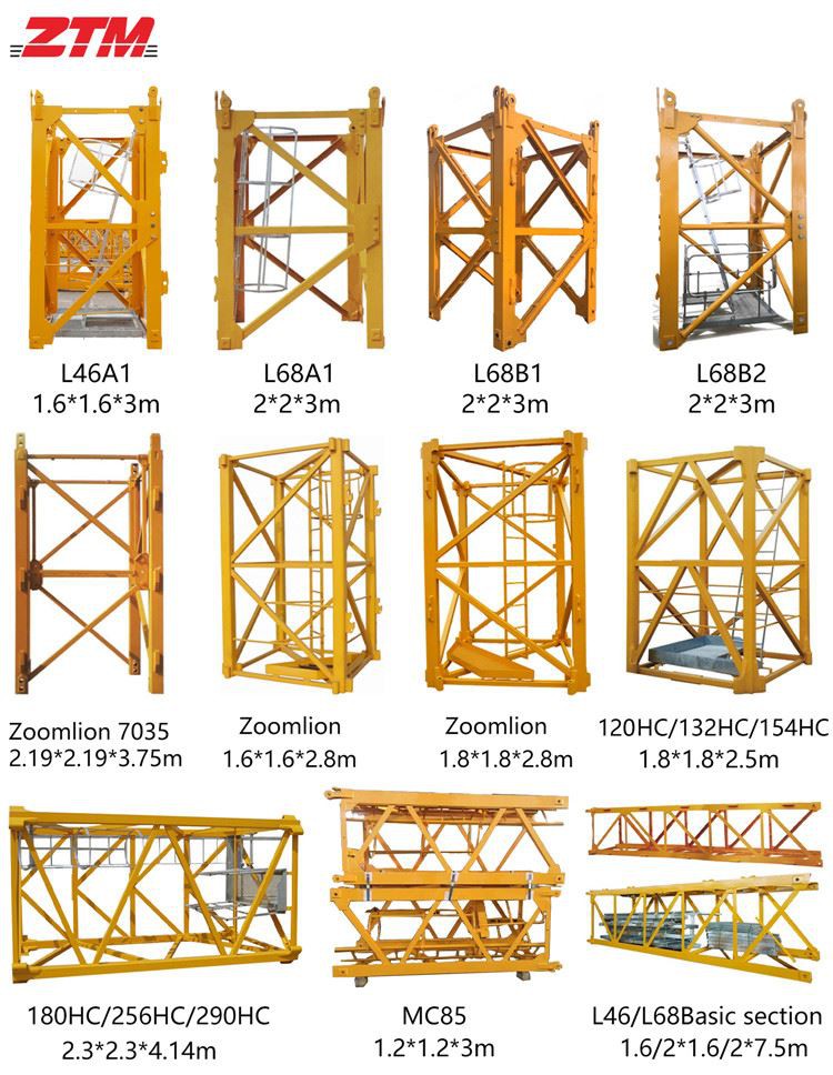 5.ZTM tower crane mast section