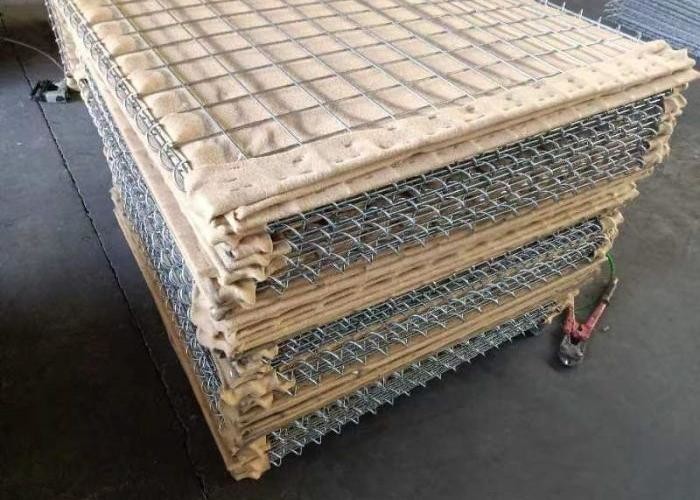 76.2x76.2mm Hole Size Army Bastion Protective System Steel Wire Mesh Panels Heavy-Duty and Zn Coated Surface