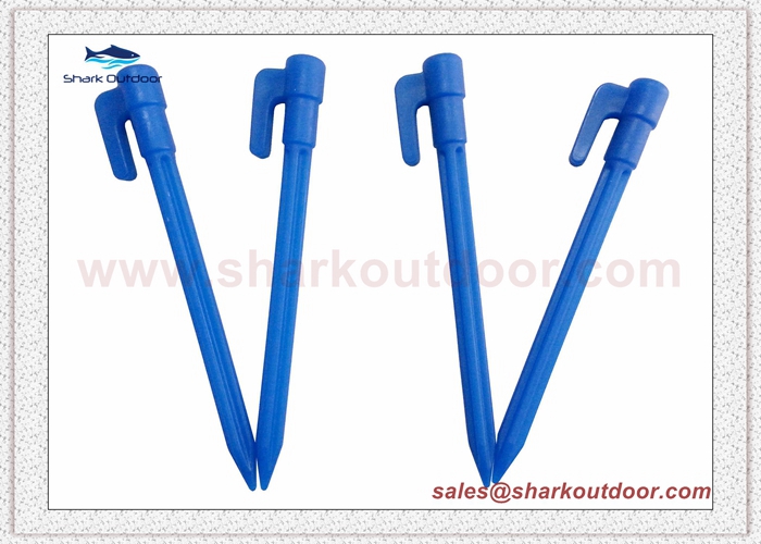High quality PP or ABS plastic tent peg for camping tent shelters 6 in.