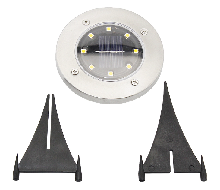 Popular IP65 8 LED Solar garden Lawn Light , Underground outdoor Light for Yard
