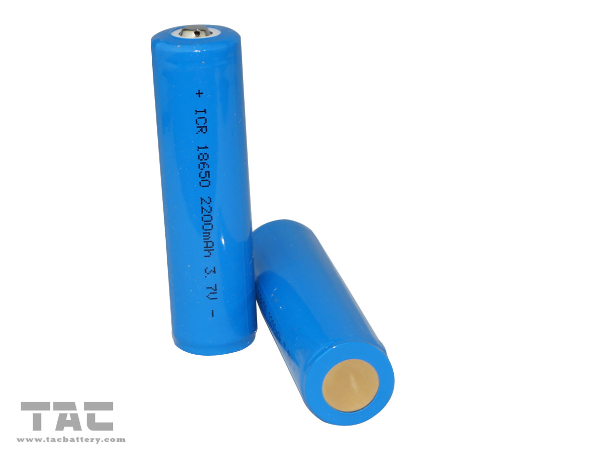 3.7V 18650 2200mAh Lithium Ion Cylindrical Batteries cells