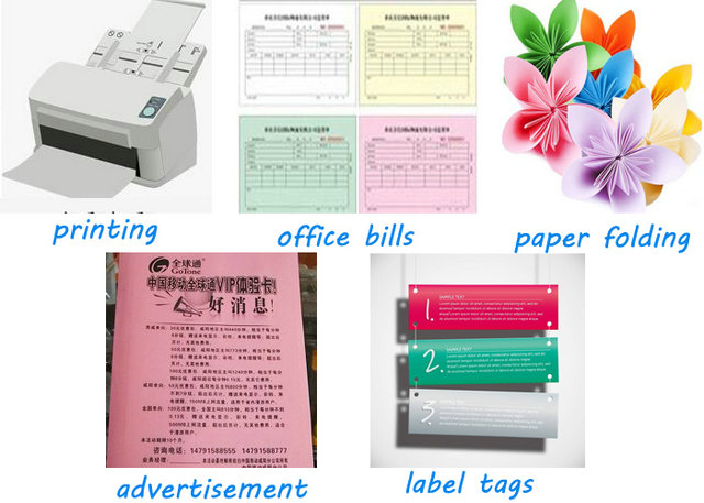 70gr 80gr Color Woodfree Paper Brightness Good Printing For Office Supplies