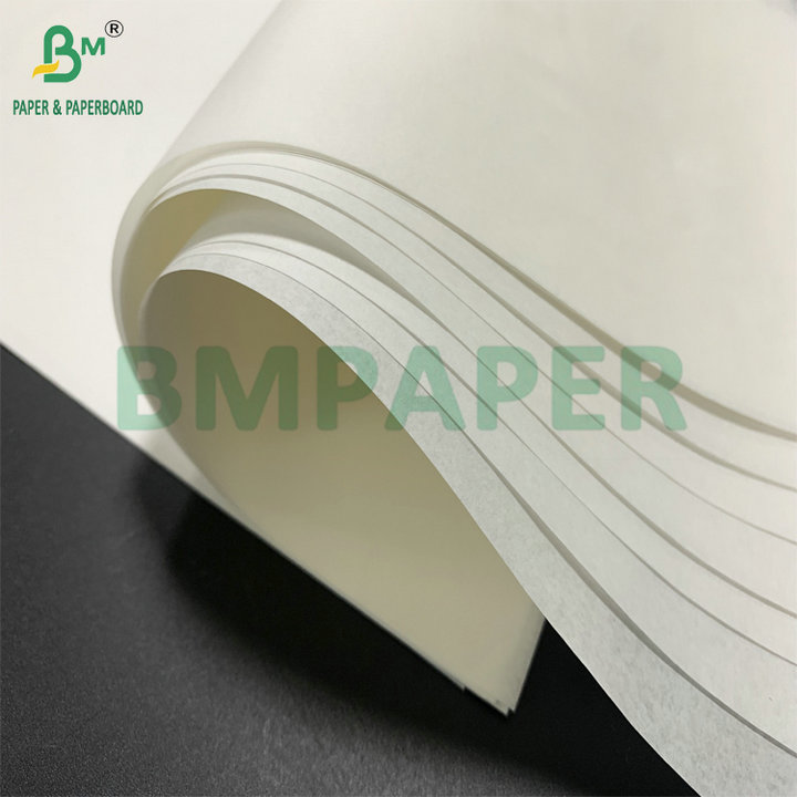White 38gsm 40gsm GreaseProof Paper For Fried Foods Wrapping 106cm Roll 