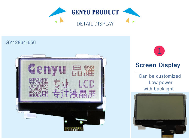 128x64 Custom Dot Matrix LCD LCM Display Screen COG split flap display Module