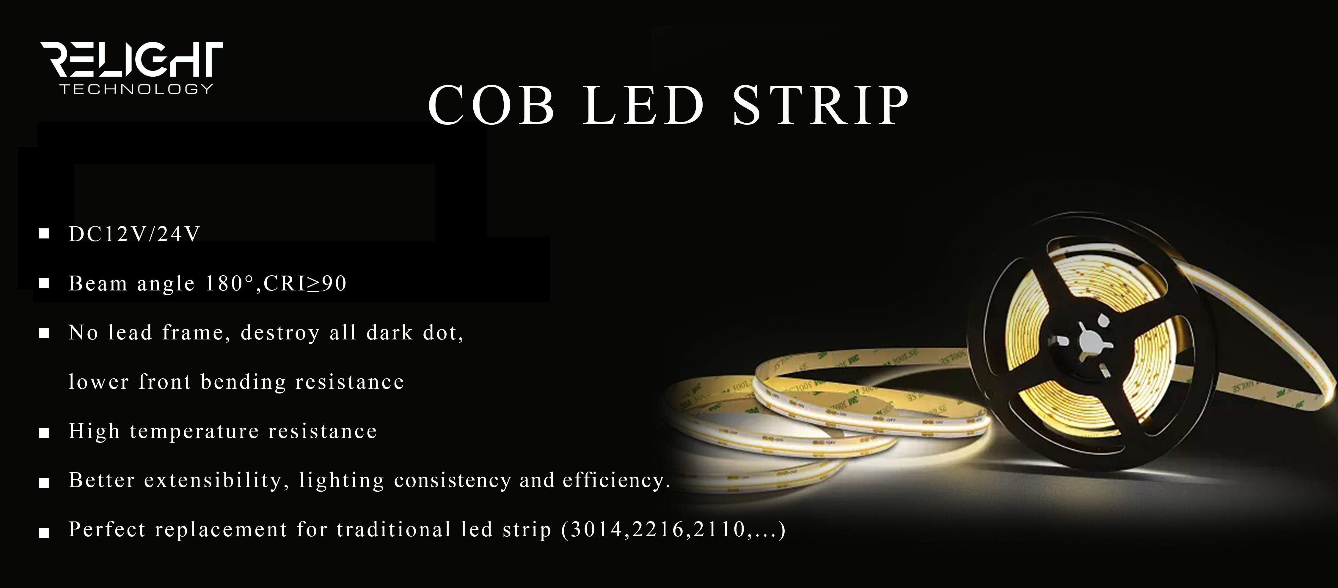 2019 Hot sale cob flexible led strip light replacement for traditional led strip