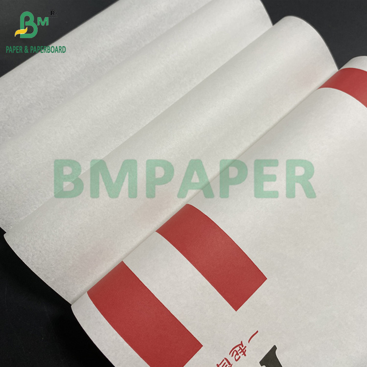 35gsm 40gsm High Temperature Resistant White Greaseproof Paper Jumbo Rolls For Baking And Cooking