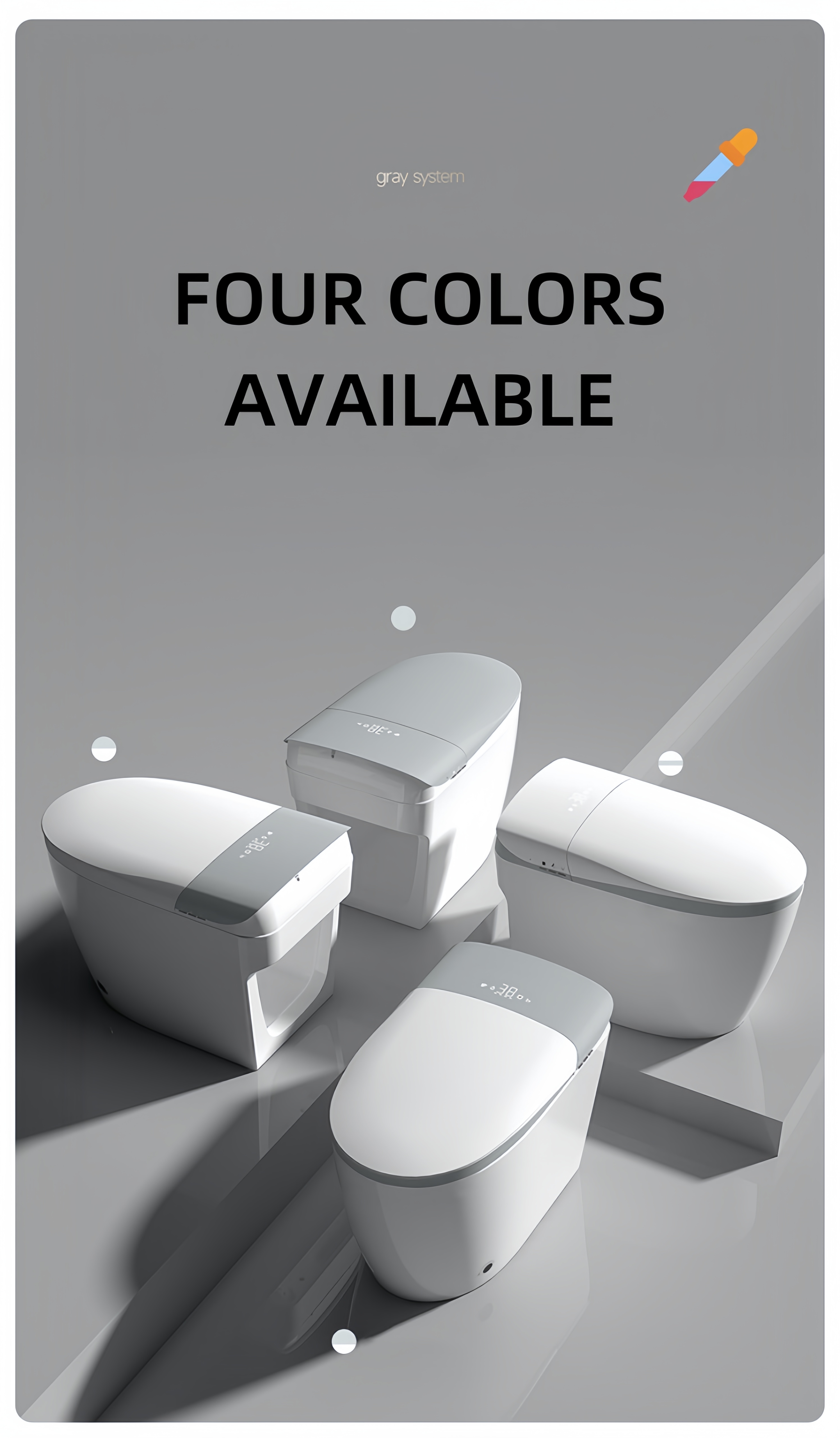 Luxury Smart Intelligent Toilet Ceramic Multi Functions Built In Water Tank Auto Flush