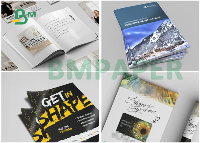 28x40inch Flyer Printing White High Glossy Surface 100# C2S Text