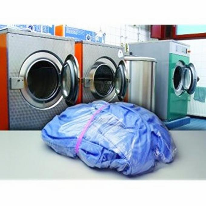 Red Disposable Plastic Water Soluble Bags For Medical / Hospital Laundry