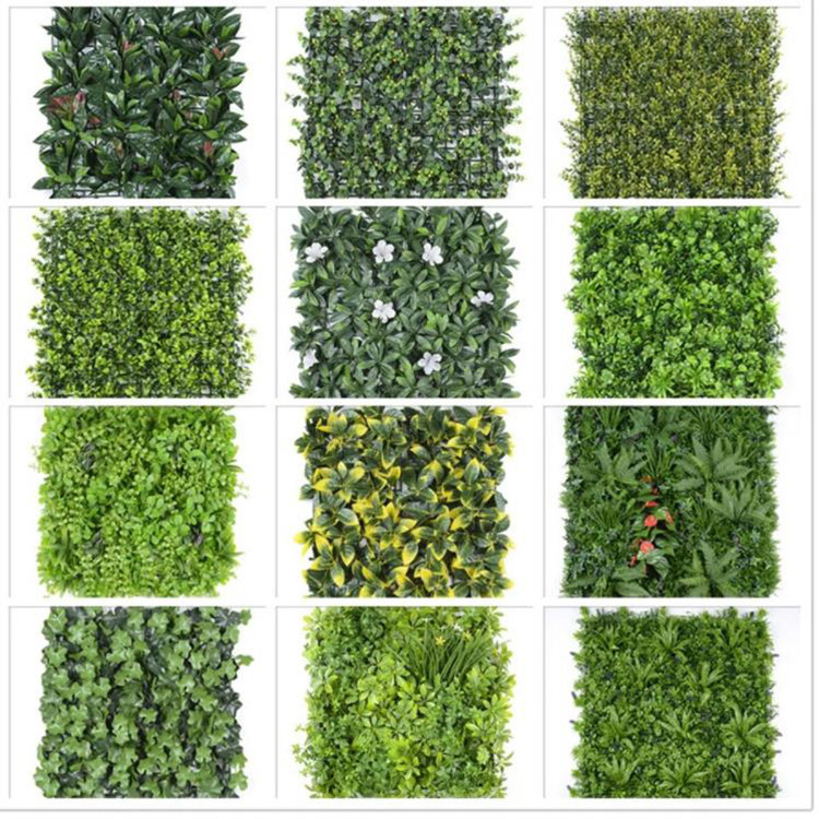 Landscaping Home Decorations Artificial Boxwood Hedge Green Panel Vertical Plant Wall for Garden Backyard