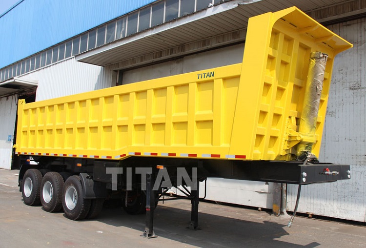 30/35cbm 50/60 ton Gravel Transporting Dump Tipper Truck trailer