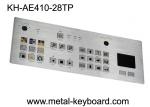 Touchpad 28 Keys Industrial Metal Keyboard Flat Matrix Square Buttons