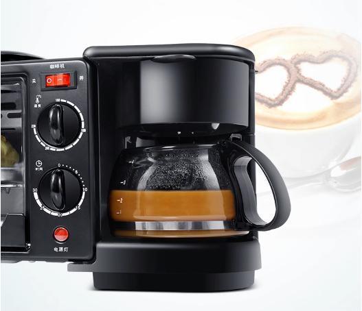 110-220V Electric Oven Coffee Machine Frying Pan - Breakfast Maker