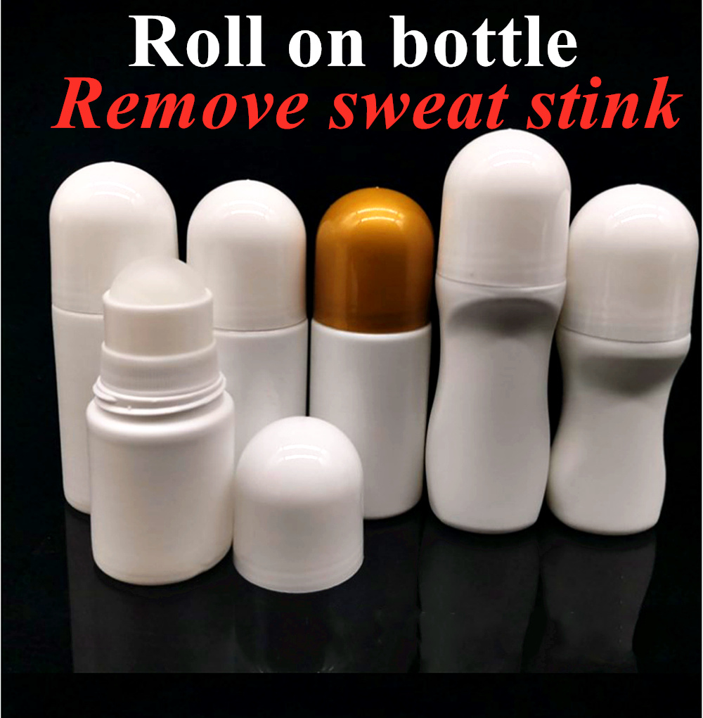 30ml 50ml 60ml Perfume Cream Round Empty HDPE Roll on Deodorant Bottle