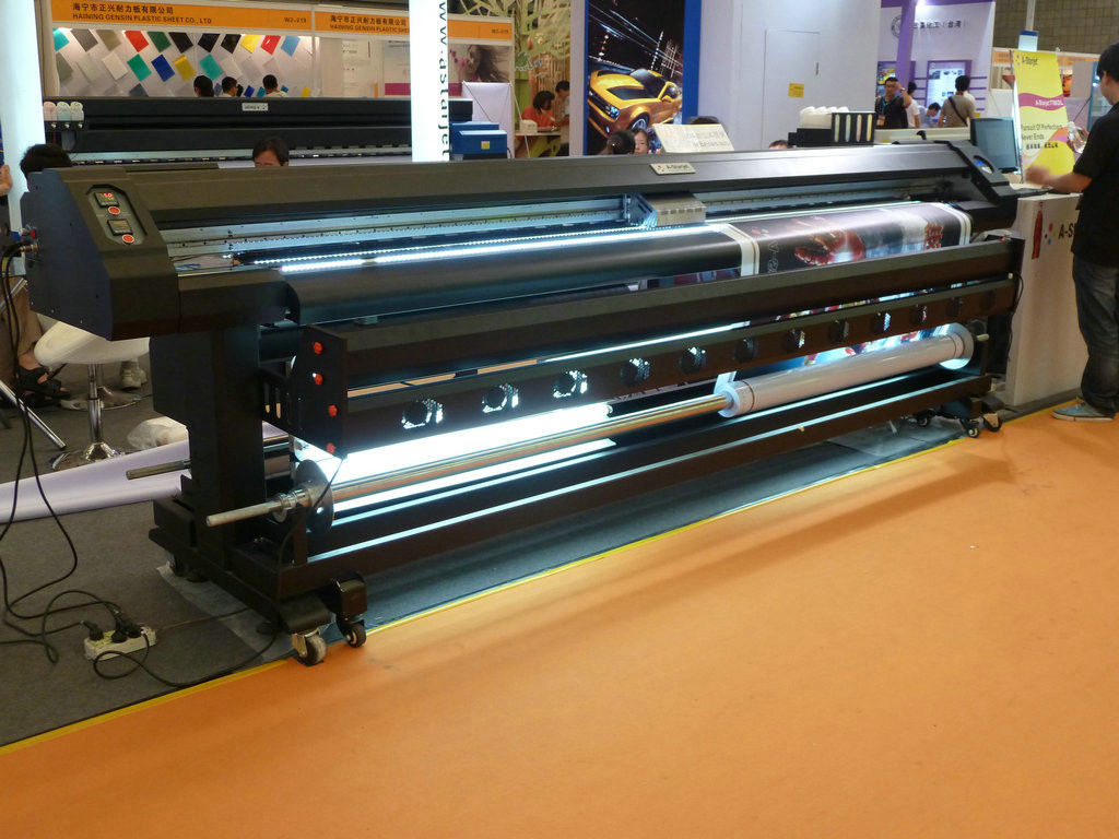 4 Color 3.2M Double Sided Eco Solvent Printing Machine for Flex Banner