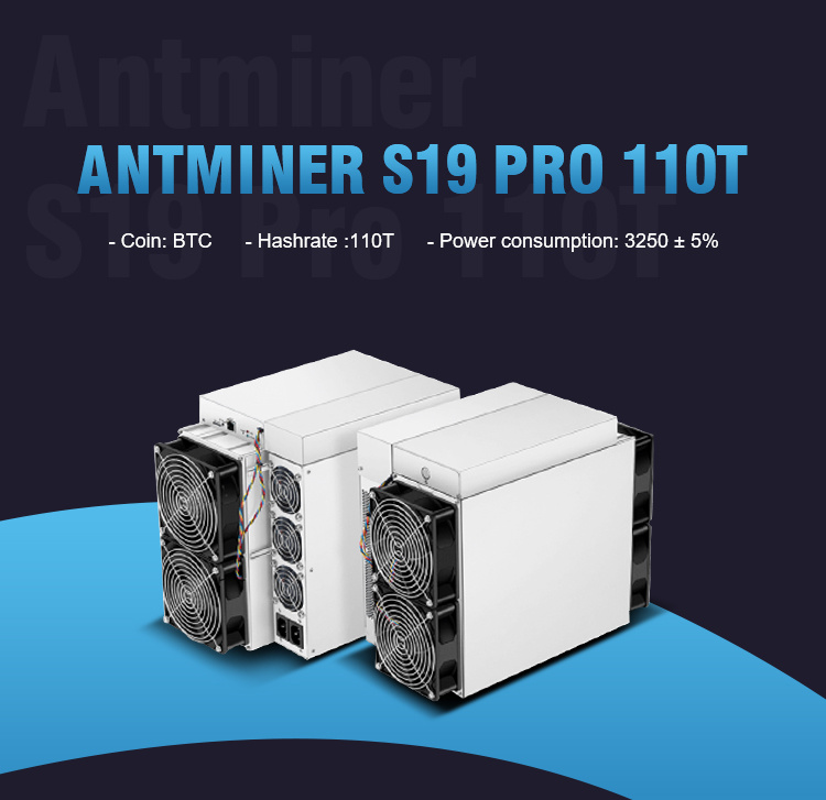 Shenzhen Crypto Asic Bitcoin Mining Antminer S19 PRO 110t Btc Miner