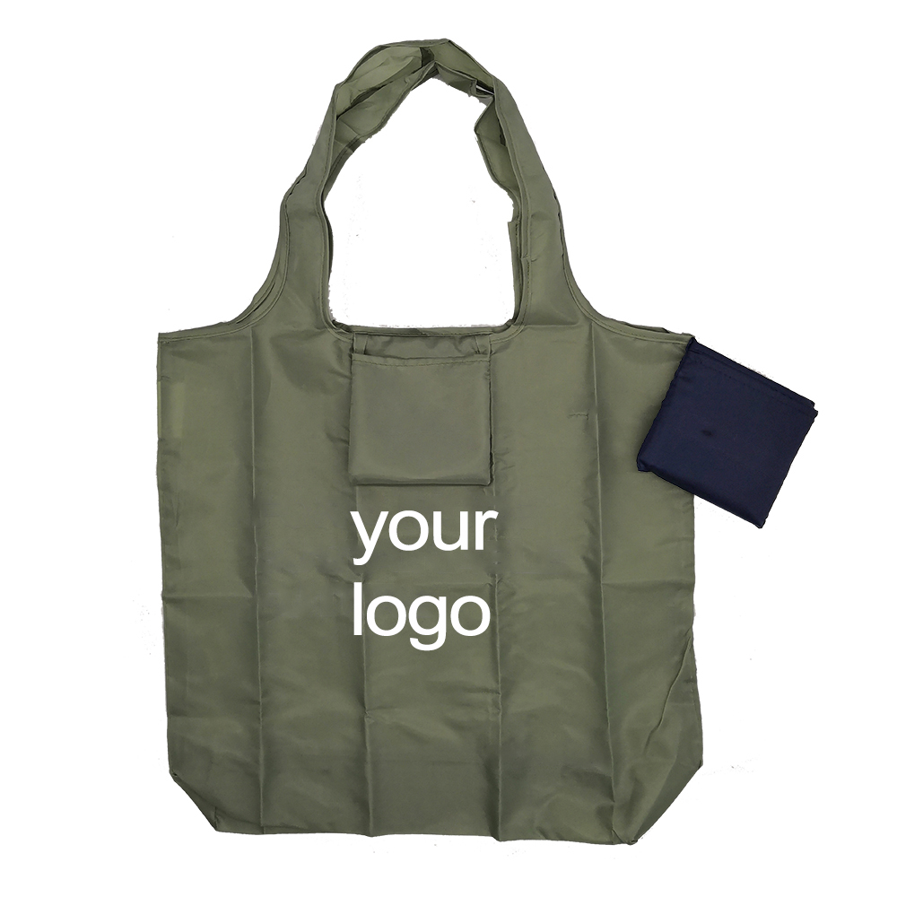 eco friendly RPET 210T Reusable polyester foldable shopping bag