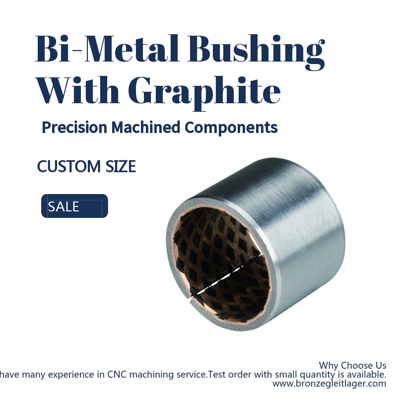 Bimetal bearings are self-lubricating and maintenance-free