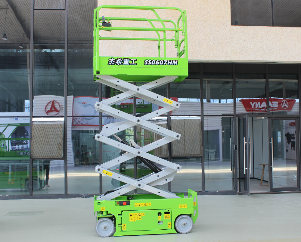 mobile MEWPs AWP access 6m small electric scissor lift elevating work platform for building