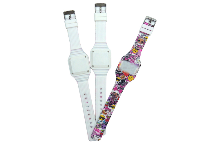 Children's Silicone Touch Watch gift bracelet fruit carton LOL Surprise Doll Manufacturer Logo Customized Variety