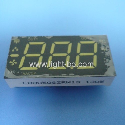 Ultra White/Red 0.50-inch 3 1/2 digit led seven segment air conditioner displays