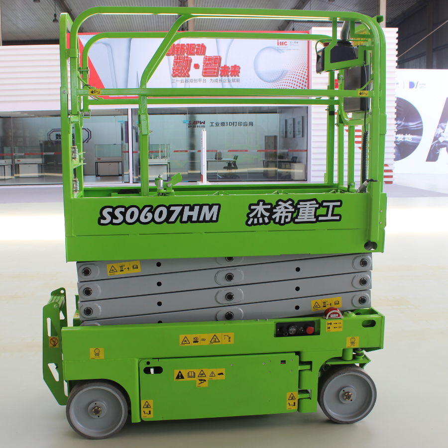 Mobile small scissor lift 6m manlift powerful engine hydraulic electric elevated work platform for sale