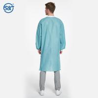 OEM Disposable Lab Coats SMS PP Nonwoven Men Women Lab Coat Custom Color