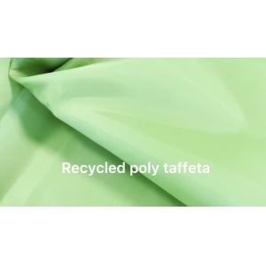 China factory RECYCLED POLY 190T Taffeta Rpet fabric for lining clothing