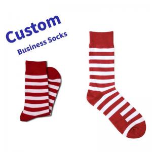 OEM High Quality Men Dress Socks Wholesale Stripe Design Business Cotton Socks