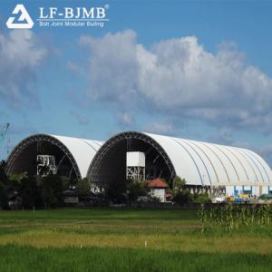 China high quality light steel dry space frame structure coal silo storage shed