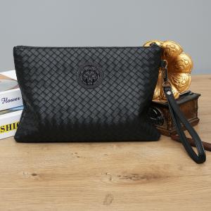 Clutch Bag Men's Woven Large-capacity Soft Leather Handbag Envelope Bag Trendy Business Men's Bag