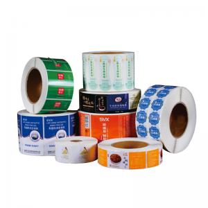 Personalised Self Adhesive Sticker Labels, Custom Adhesive Round Sticker Printing Roll