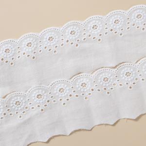 Custom Elastic Embroidery Milk Silk Lace Fabric Trimming Lace Sewing