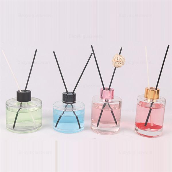 Custom Empty Reed Diffuser Glass Bottle with cap