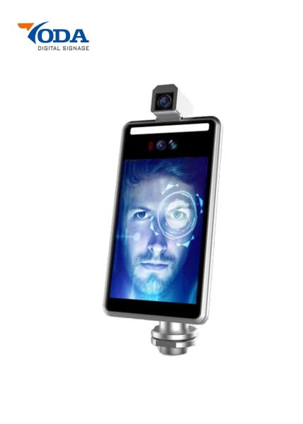 Non Touch Wireless Face Recognition Digital Signage Thermometer Infrared Body Temp Scanner Digital Signage