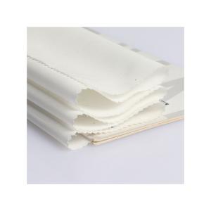 Lightweight Marine Recycled Poly White Peachskin Fabric For Sportswear Working Clothes