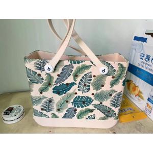 China Beach Bag Eva European American Fashion, Printing Tote Bag Storage Bag Hole Big Basket Shoulder Bag for Outdoor Beach supplier