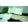 China Best selling eco-friendly Water and oil proof Bagasse clamshell paper tableware wholesale