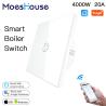 China EU UK National Standard Wifi Smart Water Heater Touch Switch With Tuya Smart Iot Chip Boiler Switch wholesale