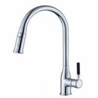 Deck Mounted Single lever Pull Out Cold & Hot Kitchen Faucet with Pull Down Sprayer