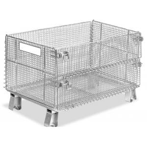 Foldable Storage Wire Mesh Container Plain Weave Heavy Duty