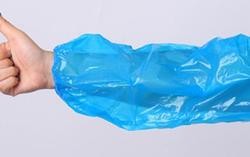 China Polyethylene LDPE Disposable Protective Sleeves For Arms Blue Plastic Protective Arm Sleeves wholesale