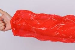 China Polyethylene LDPE Disposable Protective Sleeves For Arms Blue Plastic Protective Arm Sleeves wholesale