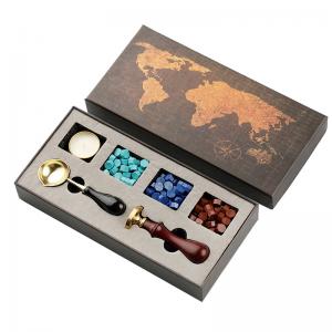 China Custom Wax Seal Box Kit with Sealing Beads for Envelope Wedding Packaging Gifts supplier