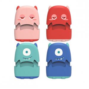 Cute Kids Stamp Monster Clothing Fabric Cartoon Name Stamp Photosensitive Flash Self Inking Toy Stamp