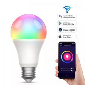 Glomarket Smart Lamp Remote Control Colorful RGB Light Dimmer Alexa Voice Control Inteligente Wifi Led Smart Bulb Light