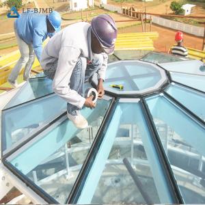 China LF space frame glass dome steel structure dome building roof design supplier
