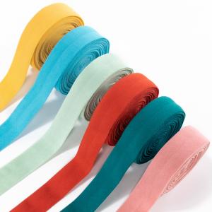 Stock foe sewing elastic band fold over elastic lace trims spandex ribbon for underwear clothes sewing accessories