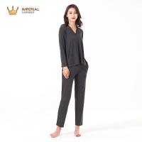China High Quality Women's Sleepwear Pajama Set Rayon Polyester Spandex Baby French Terry Plus Size on sale