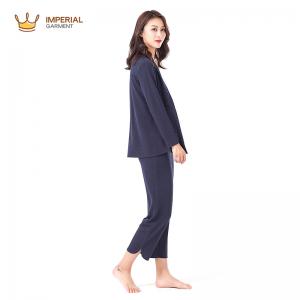 Casual Plus Size Pajama Sets For Women Custom Long Trouser